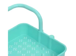 Servierwagen|Besteckkästen<vidaXL Küchenwagen 3 Etagen Türkis 42x35x85 cm Eisen und ABS