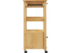 Outlet vidaXL Küchenwagen MONZA 48x40x90 cm Massivholz Kiefer Modell 4