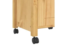 vidaXL Küchenwagen MONZA 48x40x90 cm Massivholz Kiefer Modell 9< Servierwagen|Küchenschränke
