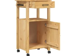vidaXL Küchenwagen MONZA 48x40x90 cm Massivholz Kiefer Modell 9< Servierwagen|Küchenschränke