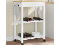 Hot vidaXL Küchenwagen MONZA 60x40x90 cm Massivholz Kiefer Modell 8