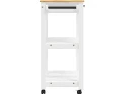 Servierwagen<vidaXL Küchenwagen MONZA 84x40x90 cm Massivholz Kiefer Modell 16