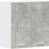 vidaXL Küchenwandschrank Betongrau 60x31x60 cm Holzwerkstoff 861228< Küchenschränke