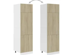 Online vidaXL Kühlumbauschrank Sonoma-Eiche 60x57x207 cm Holzwerkstoff Modell 1
