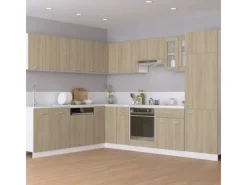 Online vidaXL Kühlumbauschrank Sonoma-Eiche 60x57x207 cm Holzwerkstoff Modell 1