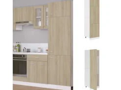 Online vidaXL Kühlumbauschrank Sonoma-Eiche 60x57x207 cm Holzwerkstoff Modell 1