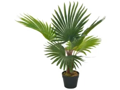Töpfe<vidaXL Künstliche Pflanze Palme mit Topf Grün 70 cm