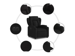 Online vidaXL Relaxsessel Elektrisch Schwarz Stoff Modell 32