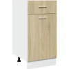 vidaXL Schubunterschrank Sonoma-Eiche 40x46x81,5 cm Holzwerkstoff< Küchenschränke