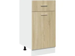 vidaXL Schubunterschrank Sonoma-Eiche 40x46x81,5 cm Holzwerkstoff< Küchenschränke