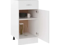 vidaXL Schubunterschrank Weiß 40x46x81,5 cm Holzwerkstoff