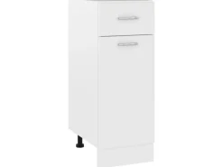 vidaXL Schubunterschrank Weiß 30x46x81,5 cm Holzwerkstoff< Küchenschränke