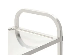 vidaXL 5-Stufiger Servierwagen 107 x 55 x 147 cm Edelstahl< Servierwagen