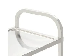 vidaXL 2-Stufiger Servierwagen 95 x 45 x 83,5 cm Edelstahl< Servierwagen
