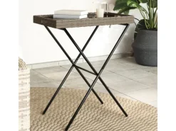 Servierwagen<vidaXL Tabletttisch Klappbar 65x40x75 cm Poly Rattan 365129