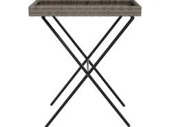 Servierwagen<vidaXL Tabletttisch Klappbar 65x40x75 cm Poly Rattan 365129