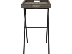 Servierwagen<vidaXL Tabletttisch Klappbar 65x40x75 cm Poly Rattan 365129