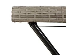 Servierwagen<vidaXL Tabletttisch Klappbar 65x40x75 cm Poly Rattan 365129