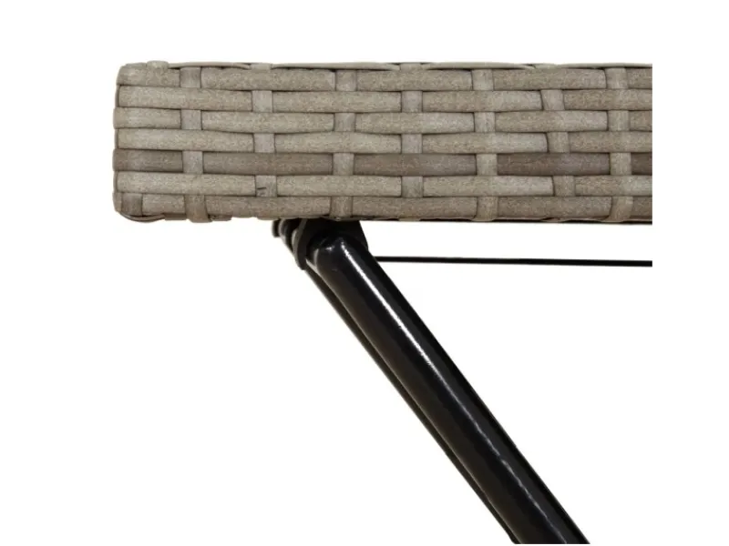 Servierwagen<vidaXL Tabletttisch Klappbar 65x40x75 cm Poly Rattan 365129