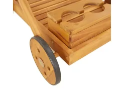 Outlet vidaXL Teewagen 54x87x90 cm Massivholz Akazie
