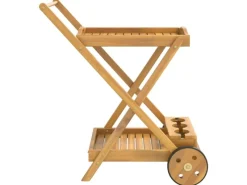 Outlet vidaXL Teewagen 54x87x90 cm Massivholz Akazie