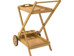 Outlet vidaXL Teewagen 54x87x90 cm Massivholz Akazie
