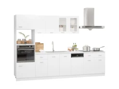vidaXL 7-tlg Küchenzeile Weiß Holzwerkstoff Modell 1< Einbauküchen|Küchenschränke