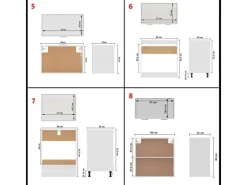 vidaXL 8-tlg Küchenzeile Weiß Holzwerkstoff Modell 1< Küchenschränke
