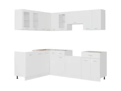 Online vidaXL 11-tlg Küchenzeile Weiß Holzwerkstoff Modell 3