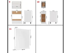 Online vidaXL 11-tlg Küchenzeile Weiß Holzwerkstoff Modell 3