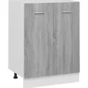 Küchenschränke|Töpfe<vidaXL Unterschrank Grau Sonoma 60x46x81,5 cm Holzwerkstoff