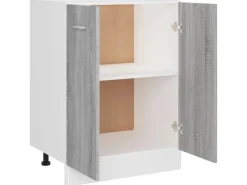 Küchenschränke|Töpfe<vidaXL Unterschrank Grau Sonoma 60x46x81,5 cm Holzwerkstoff