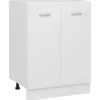 vidaXL Unterschrank Weiß 60x46x81,5 cm Holzwerkstoff< Töpfe