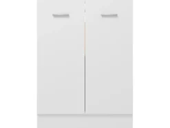 vidaXL Unterschrank Weiß 60x46x81,5 cm Holzwerkstoff< Töpfe