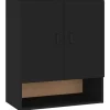 Küchenschränke<vidaXL Wandschrank Schwarz 60x31x70 cm Holzwerkstoff Modell 2