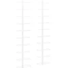 Clearance vidaXL Wand-Weinregale für 10 Flaschen 2 Stk. Weiß Metall