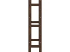 vidaXL Weinregal für 42 Flaschen Braun Massivholz Kiefer 62,5 x 25 x 102 cm< Küchenregale