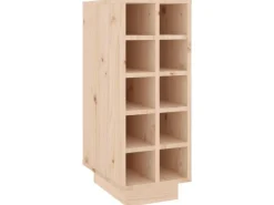 Küchenregale<vidaXL Weinregal 23x34x61 cm Massivholz Kiefer