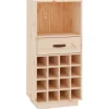 Hot vidaXL Weinregal 45x34x100 cm Massivholz Kiefer