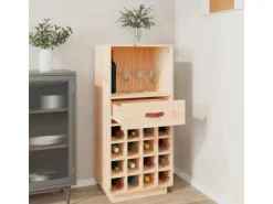 Hot vidaXL Weinregal 45x34x100 cm Massivholz Kiefer