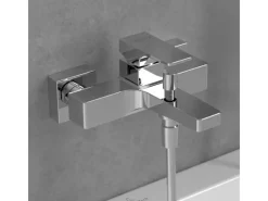 Villeroy & Boch Einhebelmischer<Einhebel-Badewannenarmatur Architectura Square in Chrom