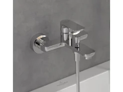Villeroy & Boch Einhebelmischer<Einhebel-Badewannenarmatur O.novo in Chrom