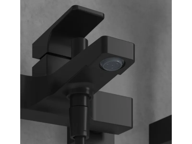 Online Villeroy & Boch Einhebel-Badewannenarmatur Architectura Square in Matt Black