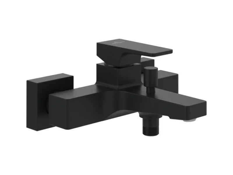 Online Villeroy & Boch Einhebel-Badewannenarmatur Architectura Square in Matt Black
