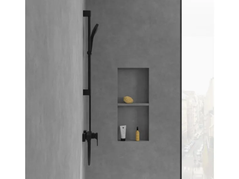 Villeroy & Boch Einhebel-Duscharmatur Architectura Square in Matt Black< Einhebelmischer