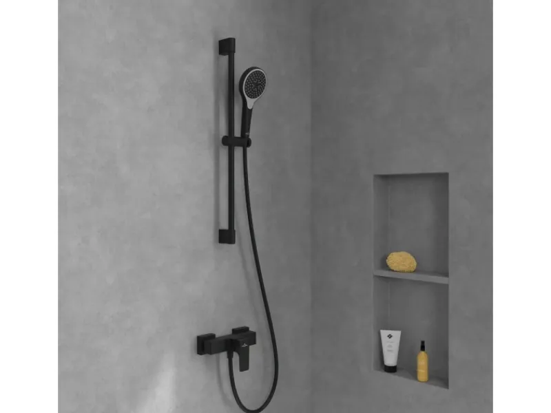 Villeroy & Boch Einhebel-Duscharmatur Architectura Square in Matt Black< Einhebelmischer
