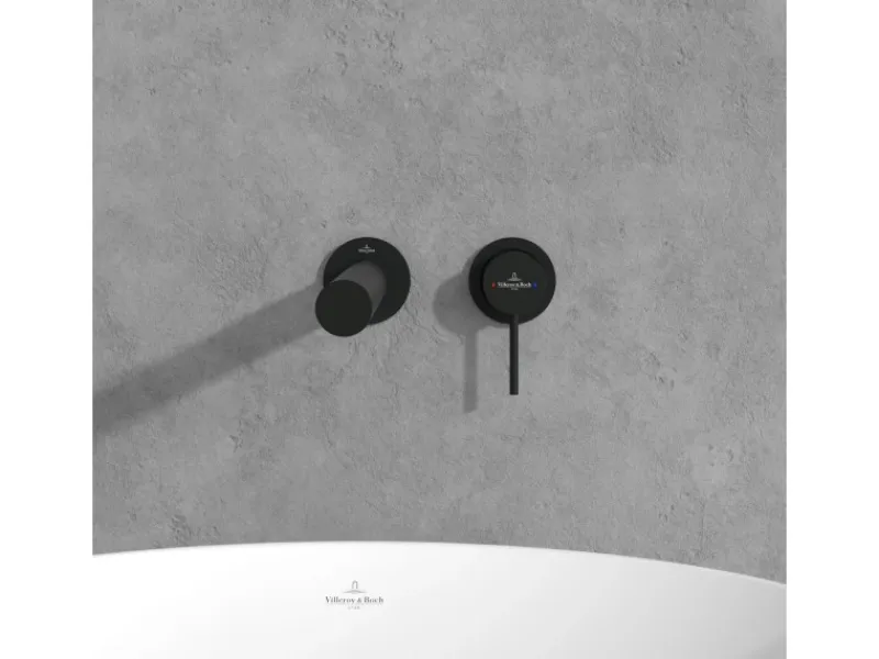 Villeroy & Boch Einhebel-Waschtischauslauf-Set Loop & Friends in Matt Black< Einhebelmischer
