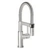 Villeroy & Boch Küchenarmatur Steel Expert Compact Hochdruck Armatur Umschaltfunktion Wassersparend Edelstahl Massiv< Einhebelmischer