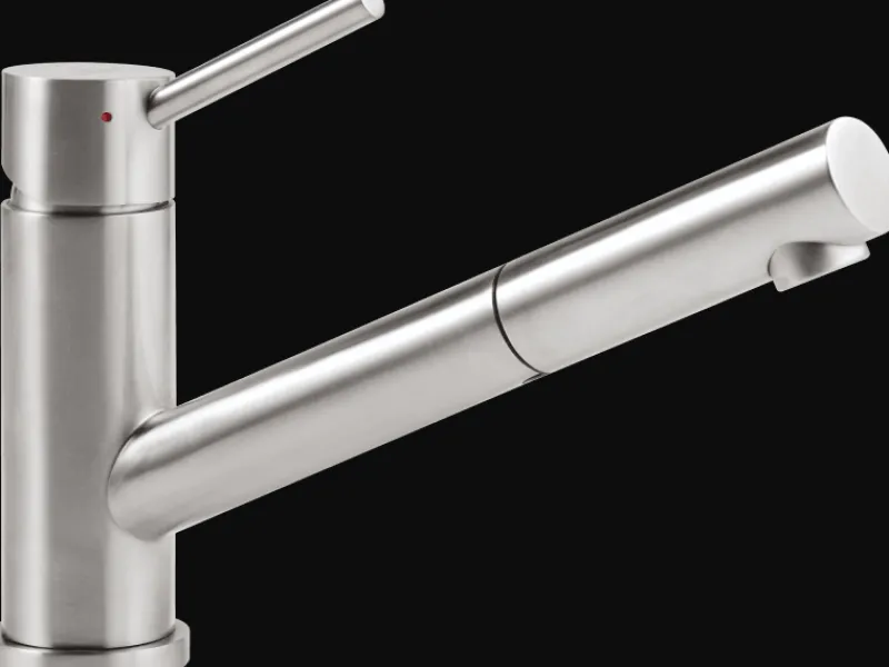 Villeroy & Boch Küchenarmatur Como Shower Hochdruck-Armatur Ausziehbare Brause Wassersparend Edelstahl Massiv< Einhebelmischer