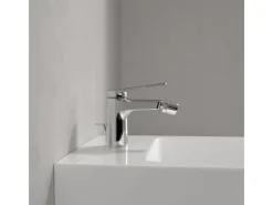 Discount Villeroy & Boch Oasis Bidetarmatur Einhebelmischer mit Zugstange Keramikkartusche Wassersparend Auslaufhöhe 73mm Chrom